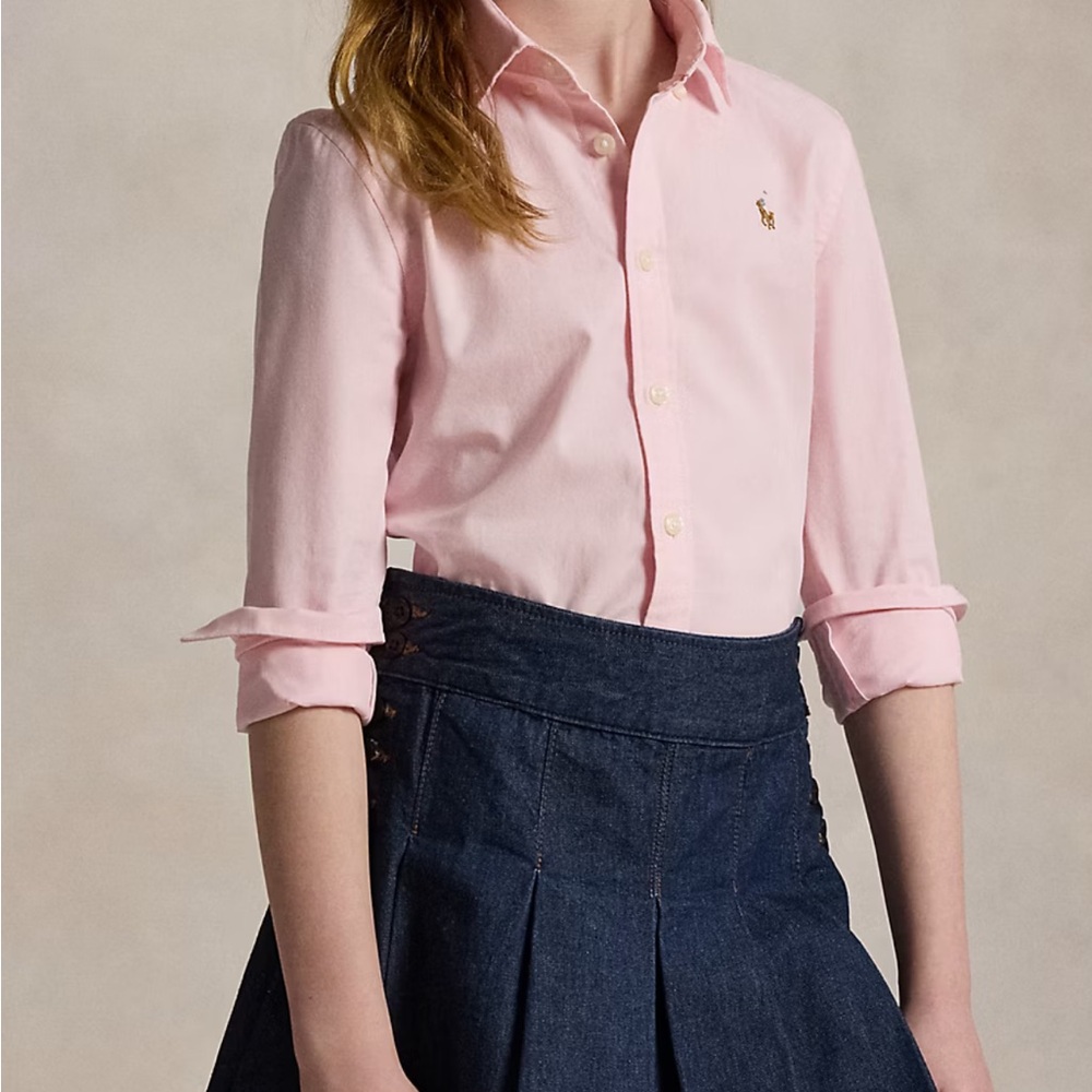 Ralph Lauren Light Pink Cotton Oxford Shirt